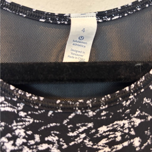 Lululemon Athletica Black and White Speckled Tank Top - Picture 3 of 4